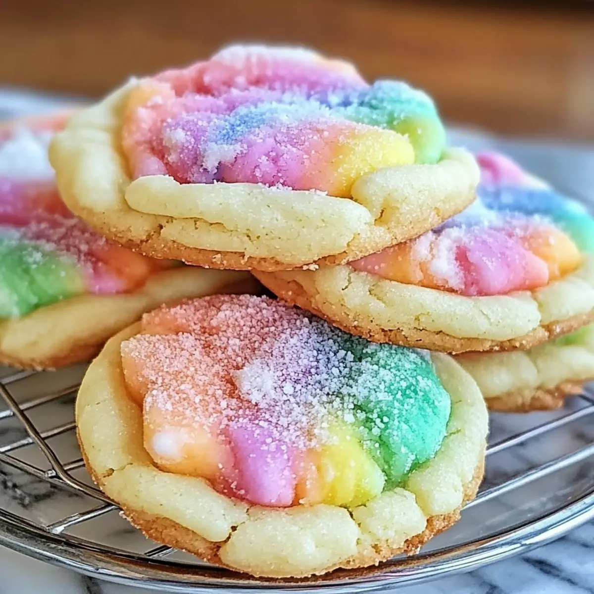 Sweet Smiles Await: Dreamy Rainbow Sherbet Cookies Recipe 2