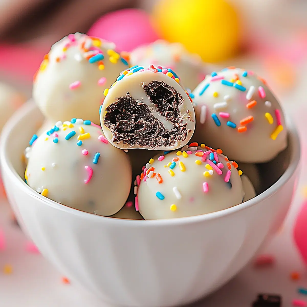 Irresistibly Easy White Chocolate Sprinkle Truffles Recipe 3
