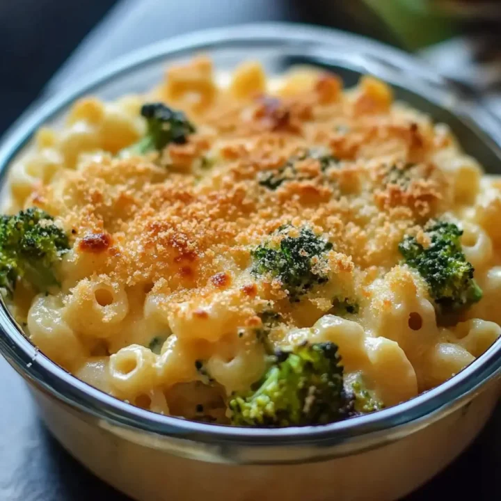 Cheesy Baked Mac and Cheese with Broccoli